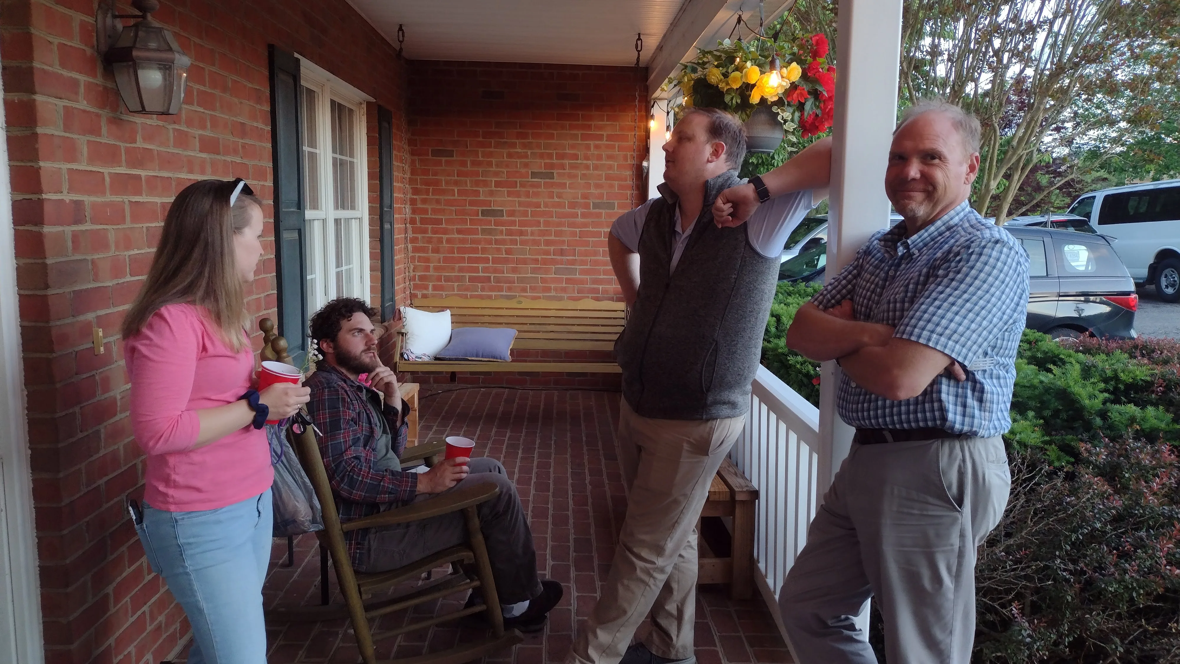 Evening fellowship on the porch